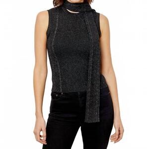 NEW DH NEW YORK rosabella scarf top in black